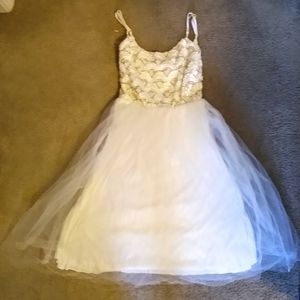 lindsay double ruffle formal dress